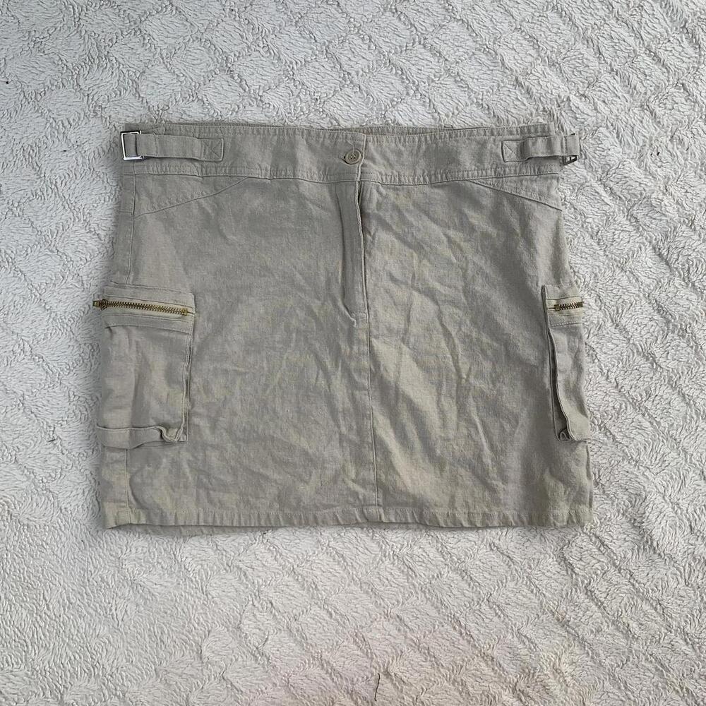 90s High Waisted Cargo Mini skirt